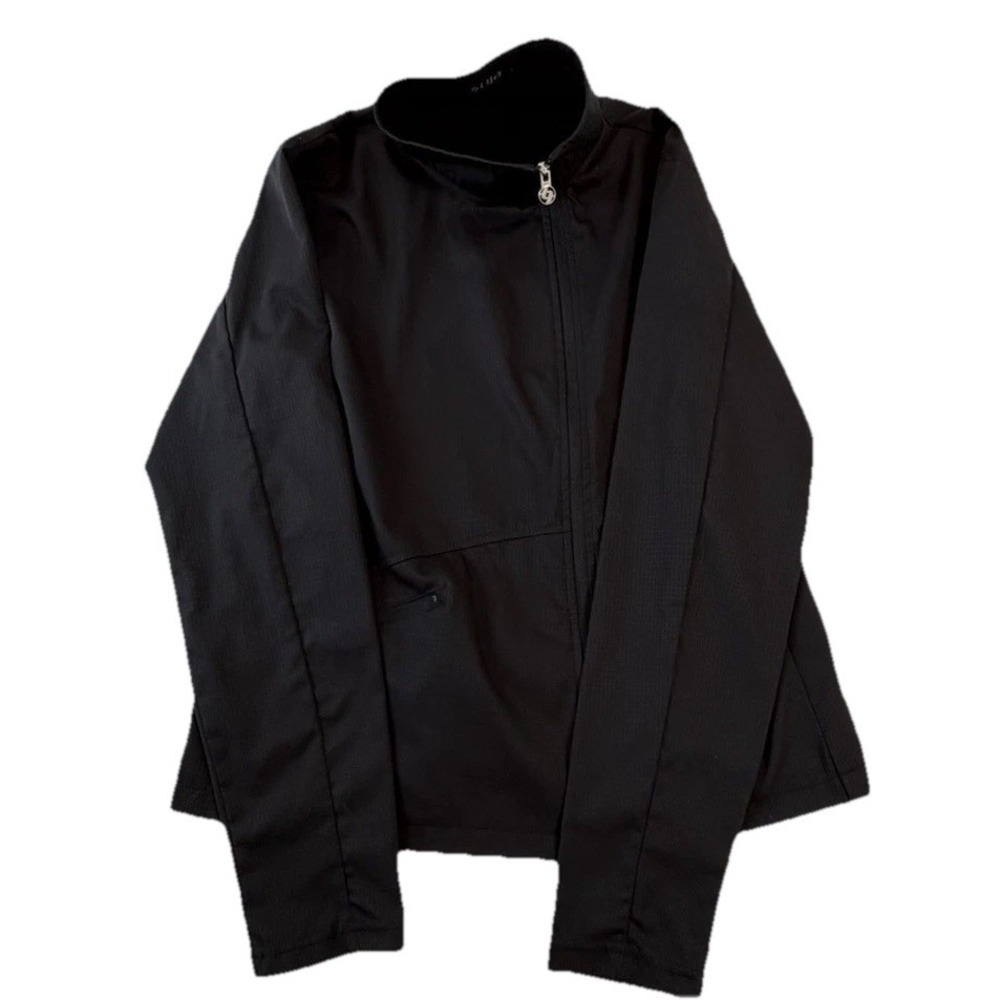 Lija Golf Jacket Women's Large L Black Zip Up‎ Pockets Polyester